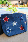 Usa Sparkle Sequin Tote Bag