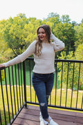 Scout It Out Mock Neck Ribbed Sweater