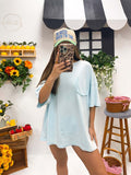 Half pocket tee, shown in one of several available colors