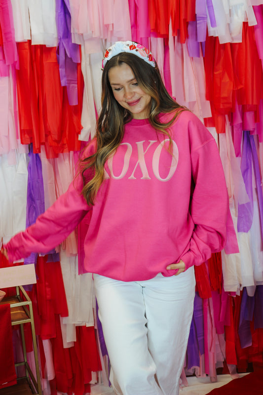 XOXO Hot Pink Sweatshirt