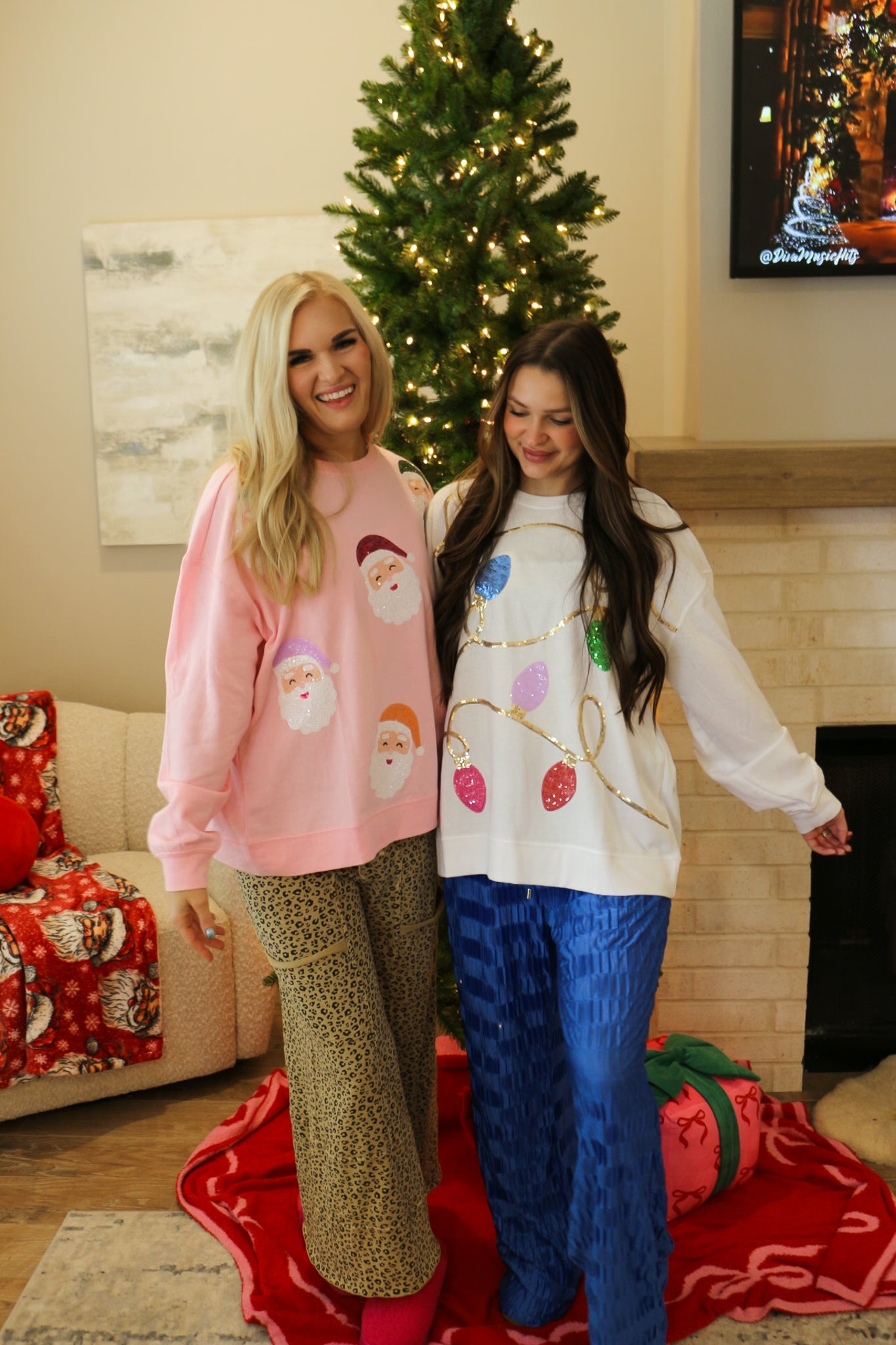 Sideline Cheer Royal Blue Wide Leg Pants