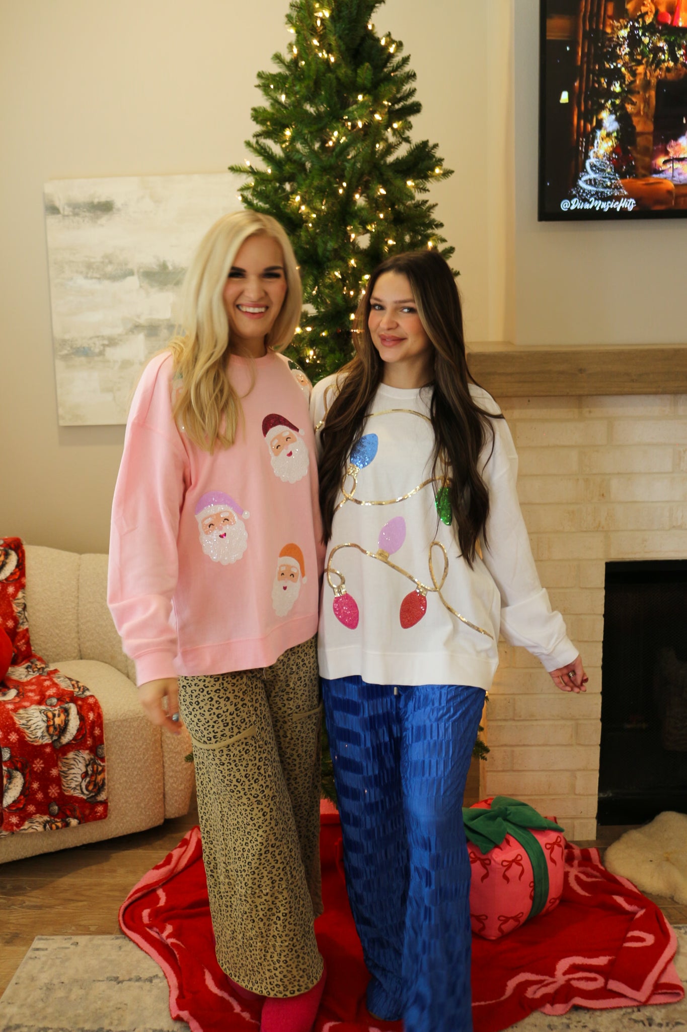 Sideline Cheer Royal Blue Wide Leg Pants