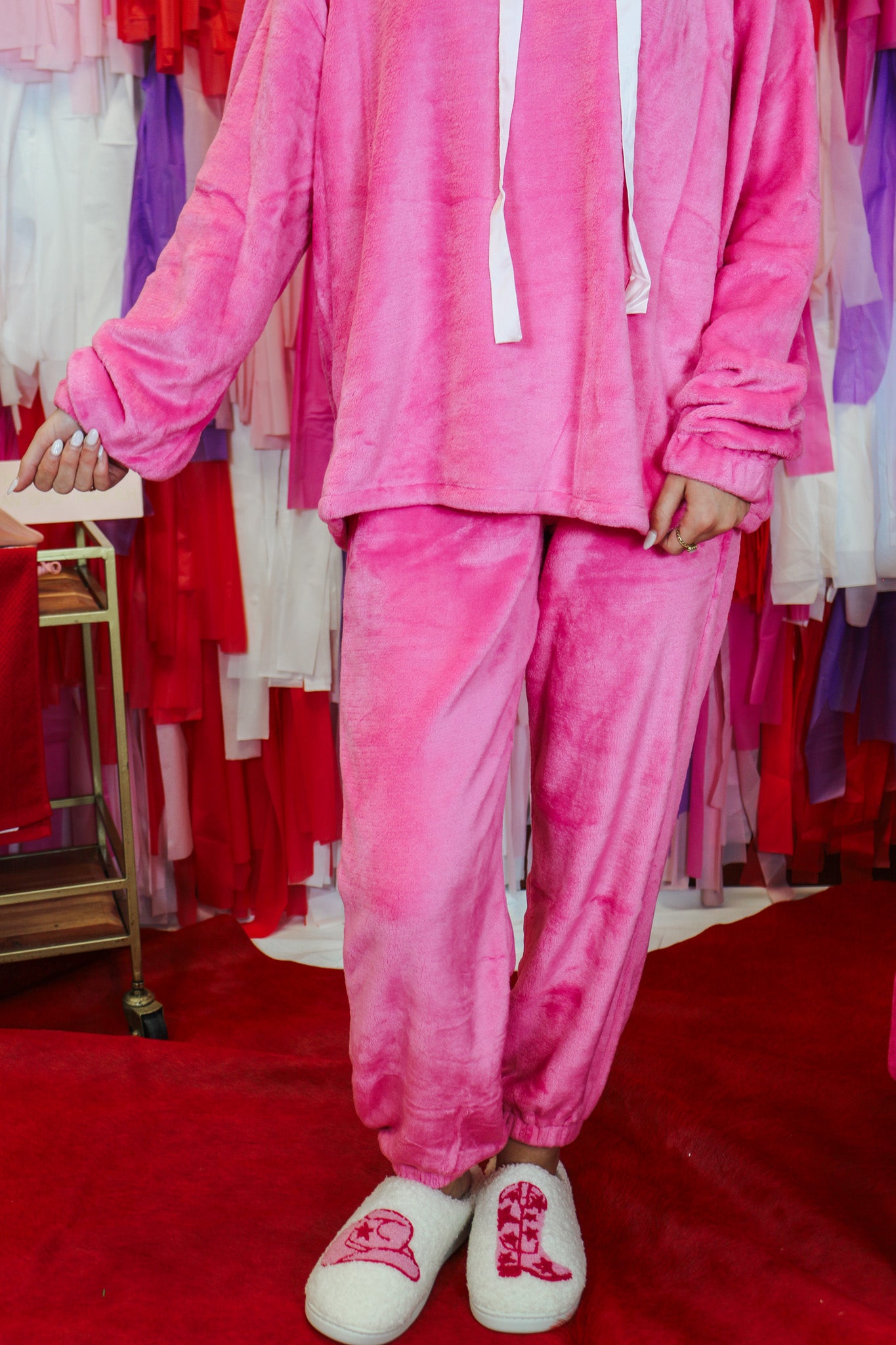 Better Together Pink Velvet Lounge Pants