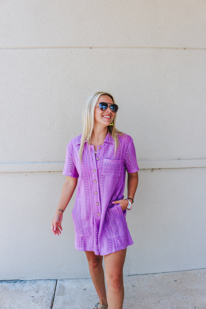 Times Are Changing Orchid Romper