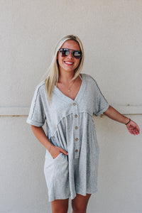 Be My Guest Heather Grey Romper