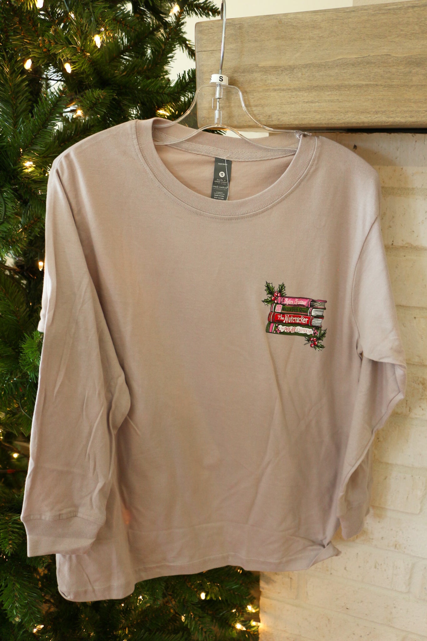 Youth Driftwood Grey Books Graphic Tee