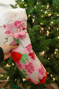 Christmas Tall Camper Grip Socks