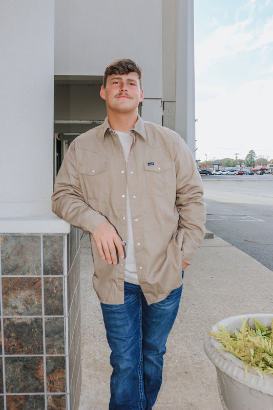 Dune Long Sleeve Flannel Lined Solid Work Shacket