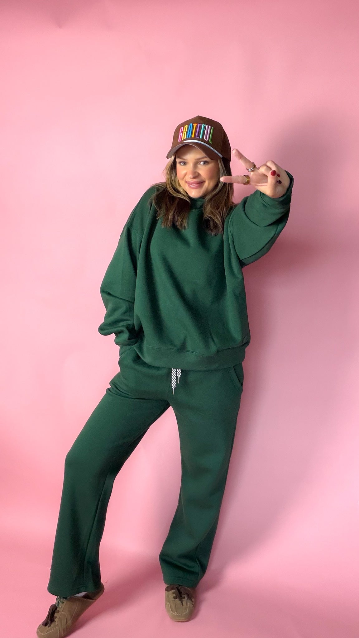 Women's Royce Roberta Baggy Fleece Lounge Pant -4 Colors