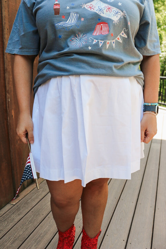 Vacay Countdown Zara Pleated Skirt -3 Colors