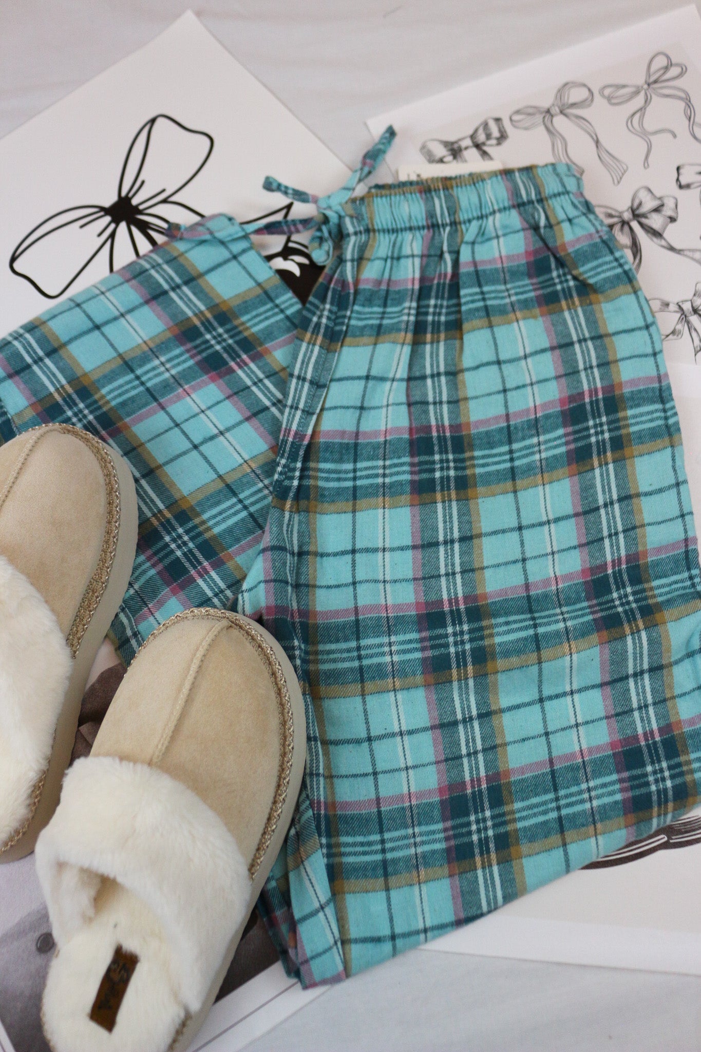 Womens Plaid PJ Pants