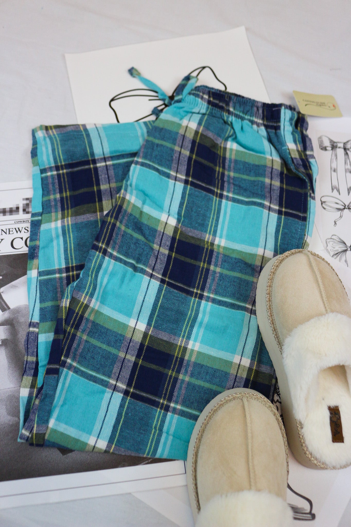 Womens Plaid PJ Pants