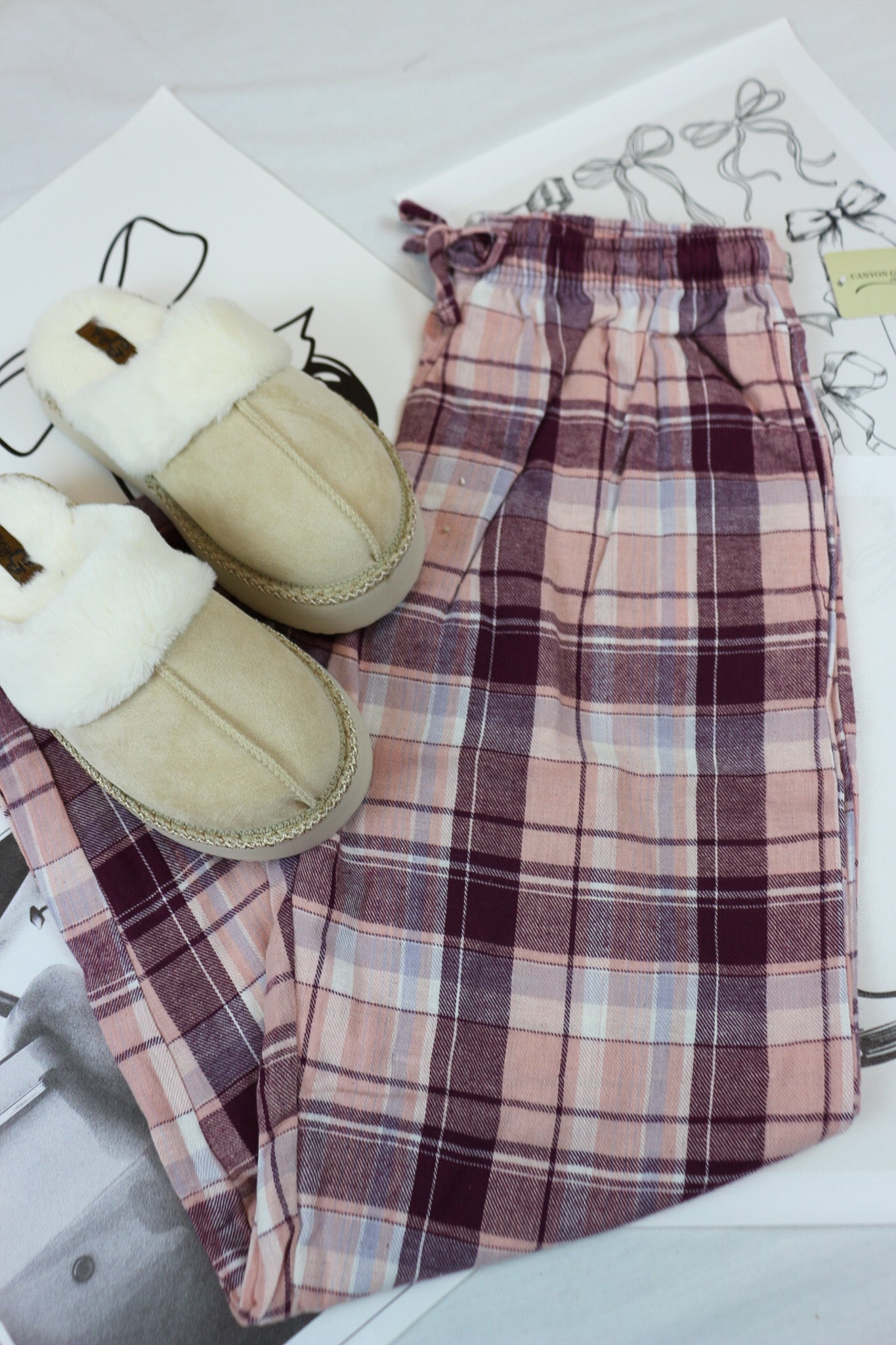 Womens Plaid PJ Pants