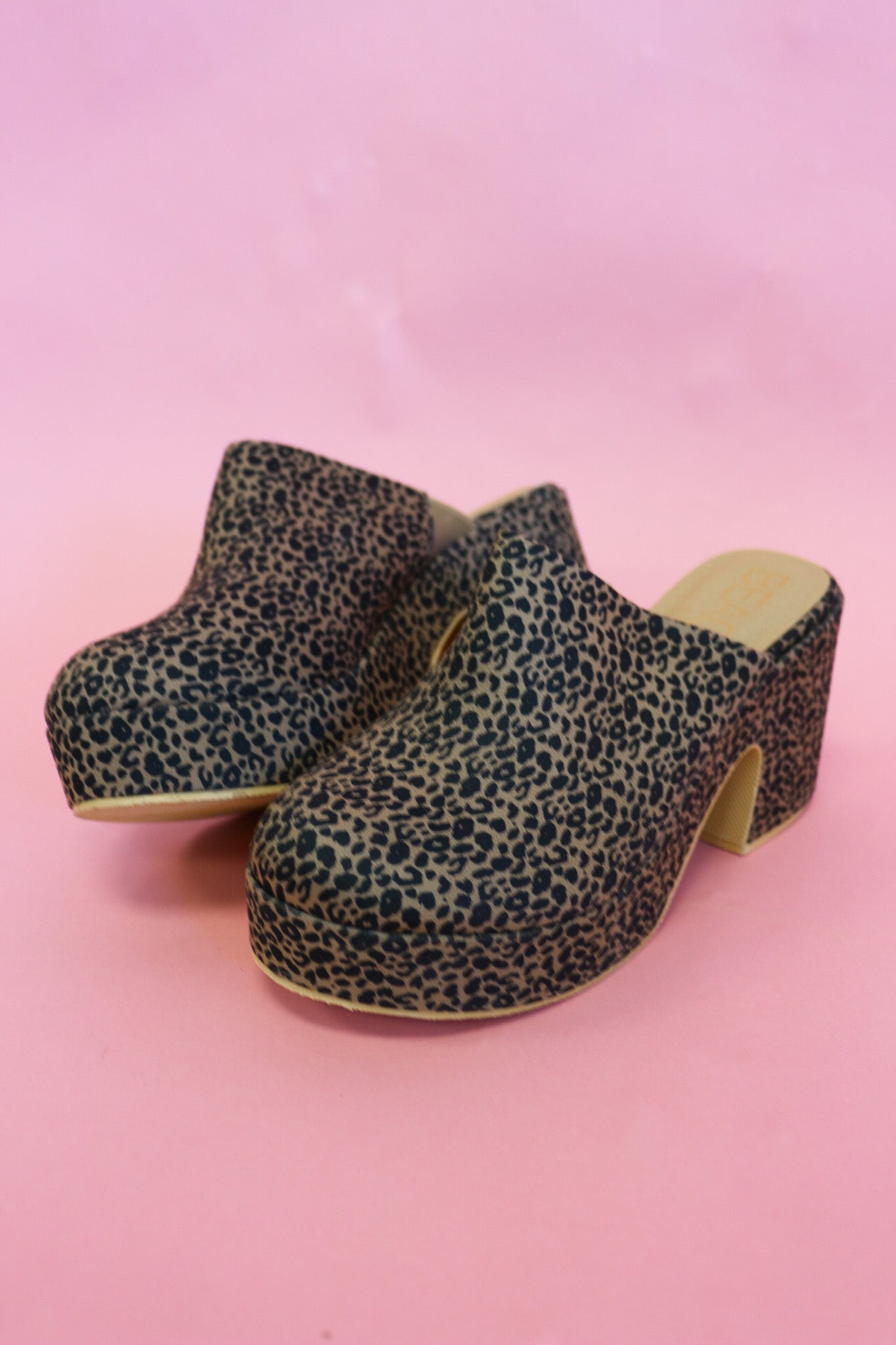 Jayde Leopard Platform Clog By Matisse