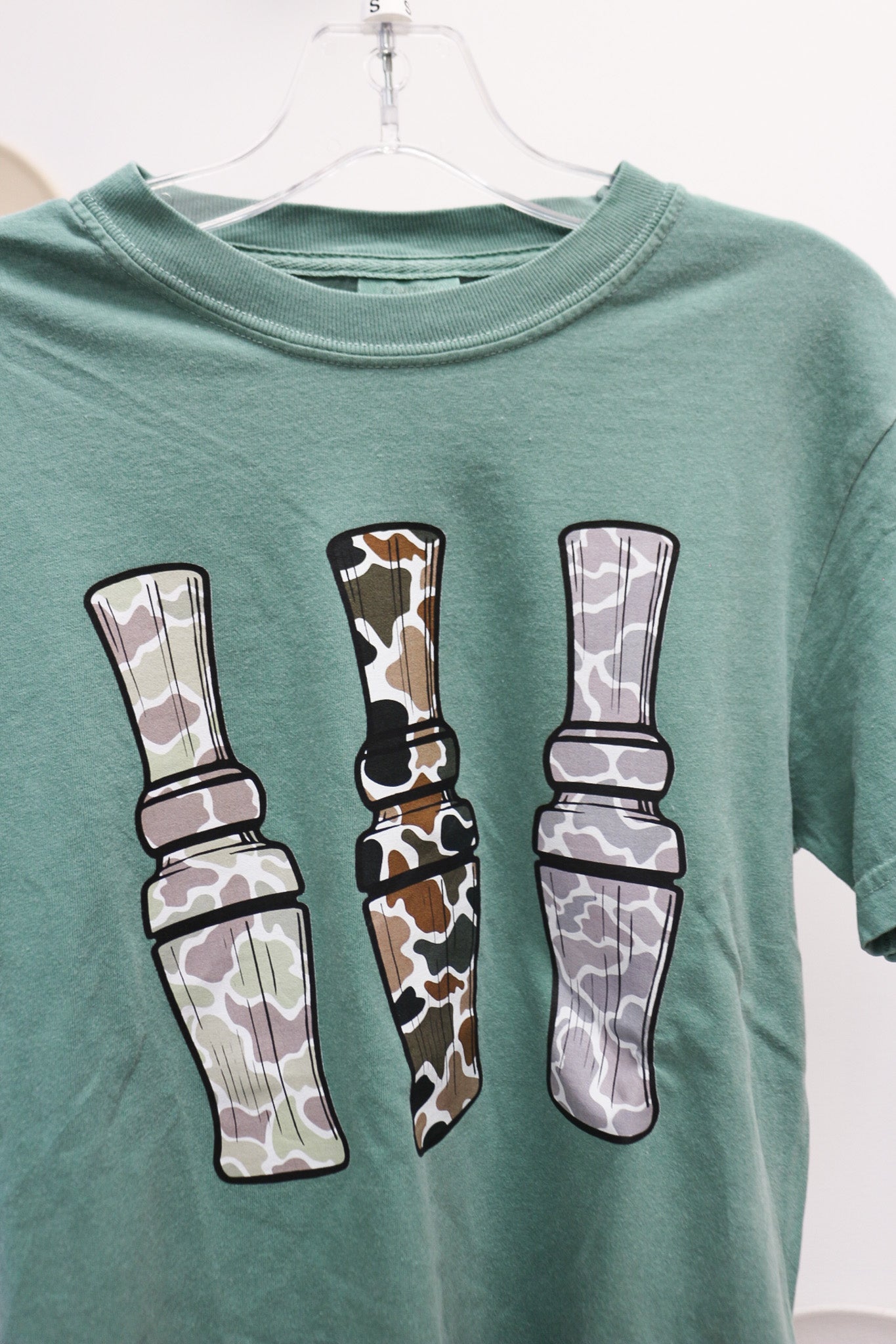Camo Duck Call Green Tee