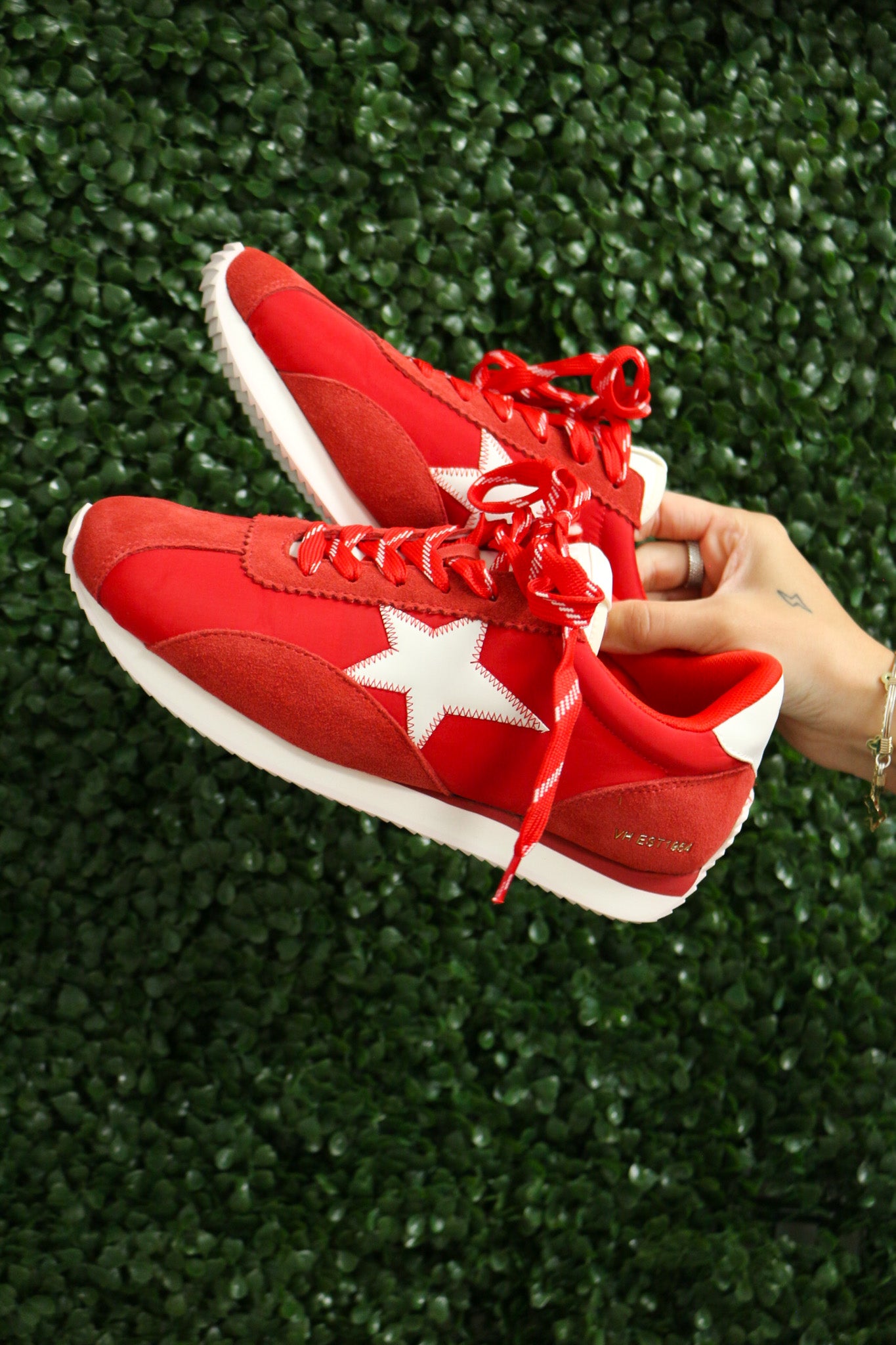 Tamara Red Sneaker by Vintage Havana | Women's Boutique Sneakers