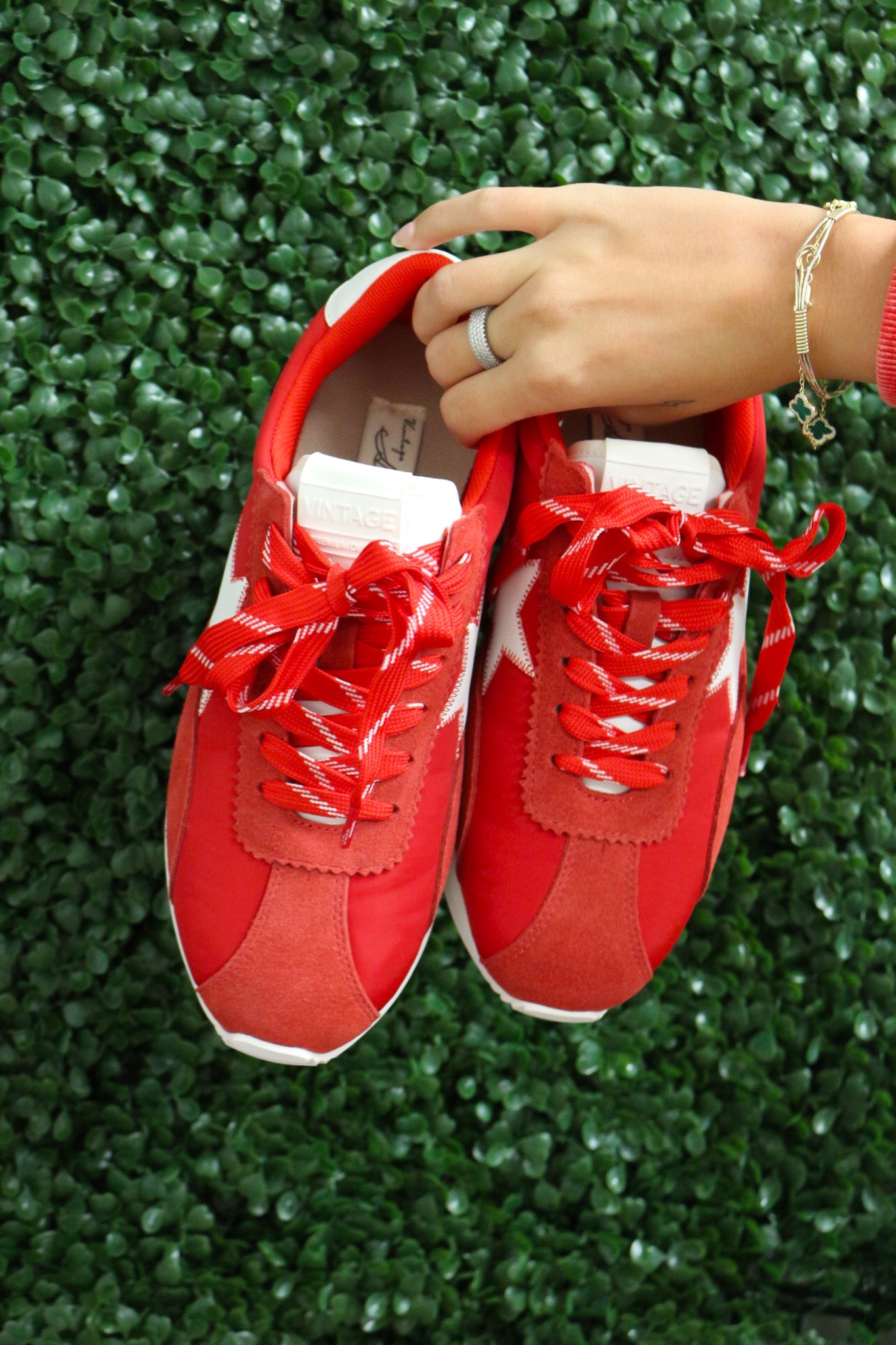 Tamara Red Sneaker by Vintage Havana | Women's Boutique Sneakers