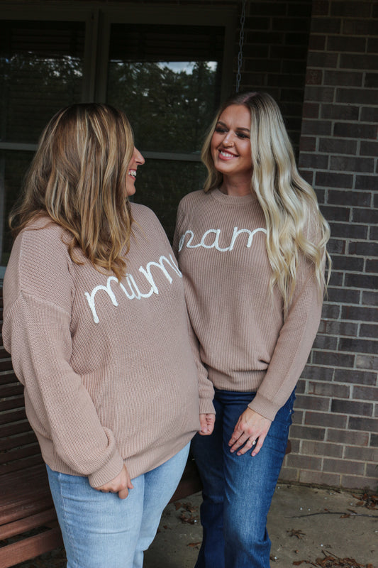 Tan Mama Knit Sweater