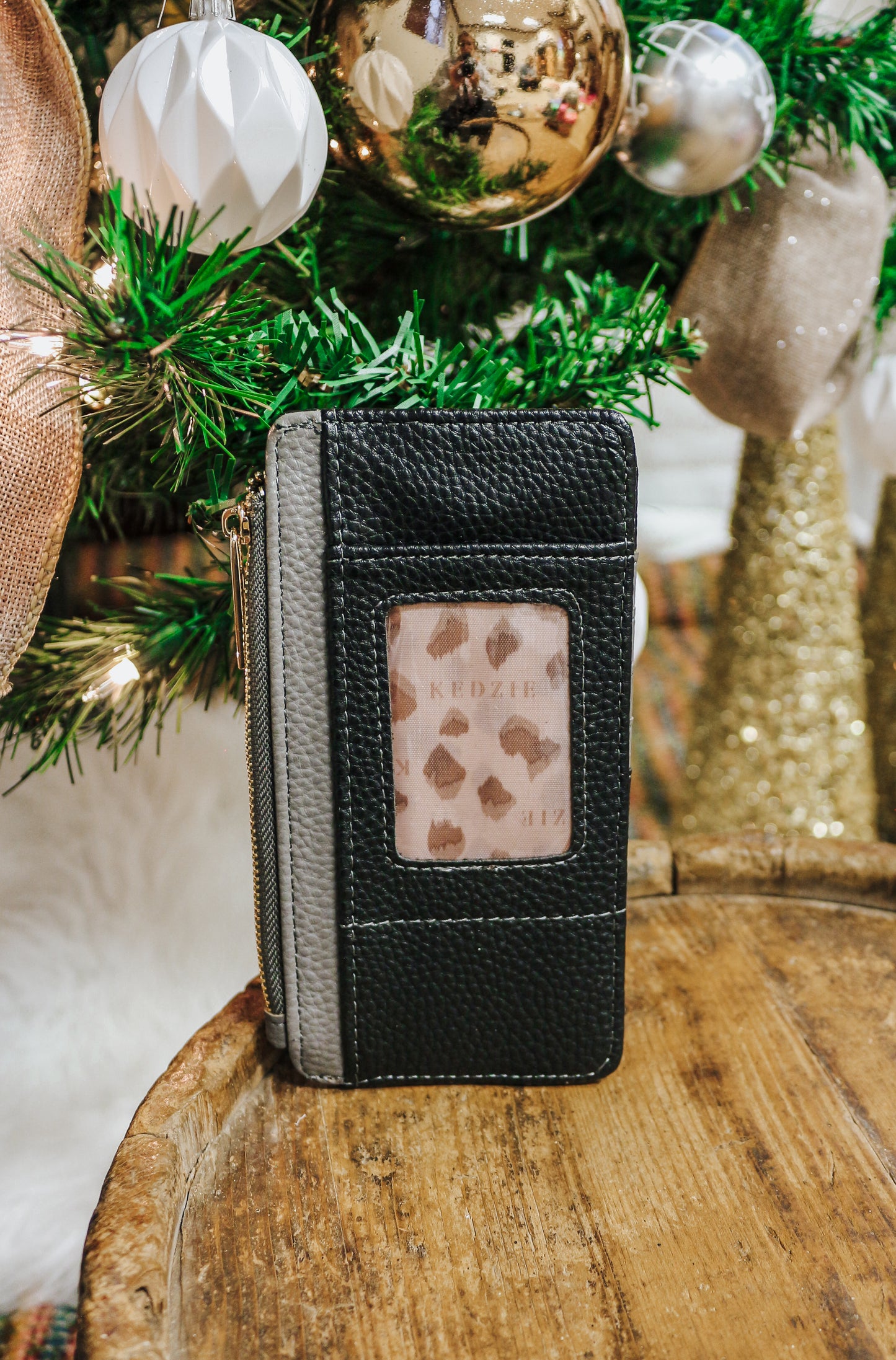 Essentials Black Only Zipper Wallet