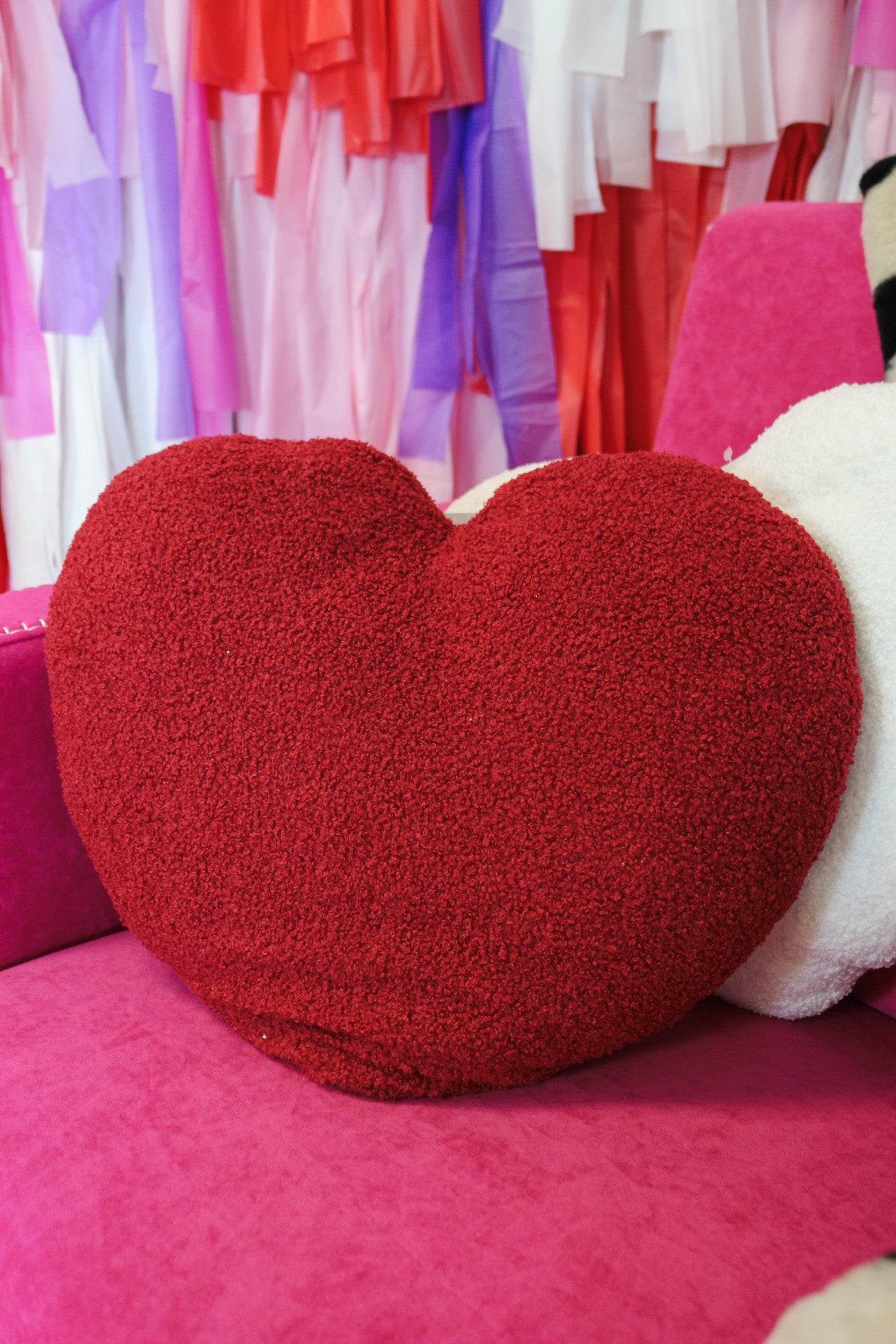 Sherpa Heart Pillows -2 Colors