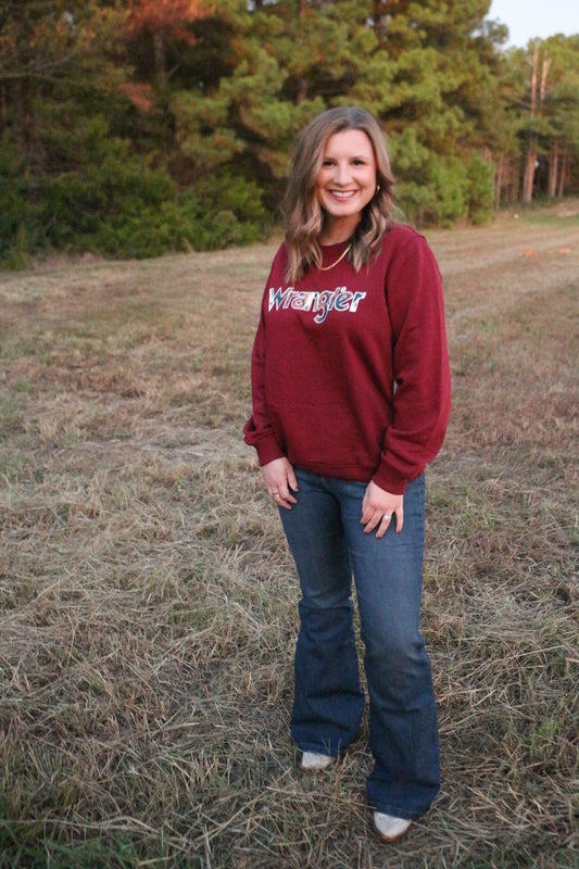 Women's Wrangler Cabernet Graphic Crew Sweatshirt