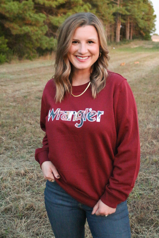 Women's Wrangler Cabernet Graphic Crew Sweatshirt