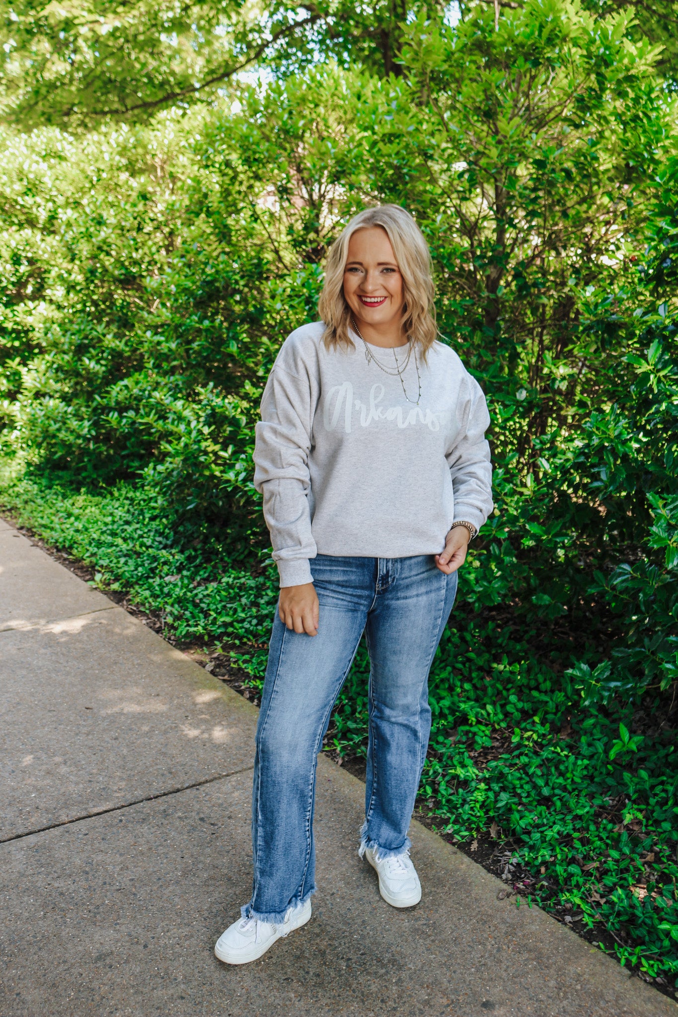 Arkansas Oatmeal Grey Sweatshirt