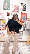 Fresh Basics Solid Oversized Top