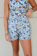 Local Girl high-waisted volley shorts, shown in one of several available colors