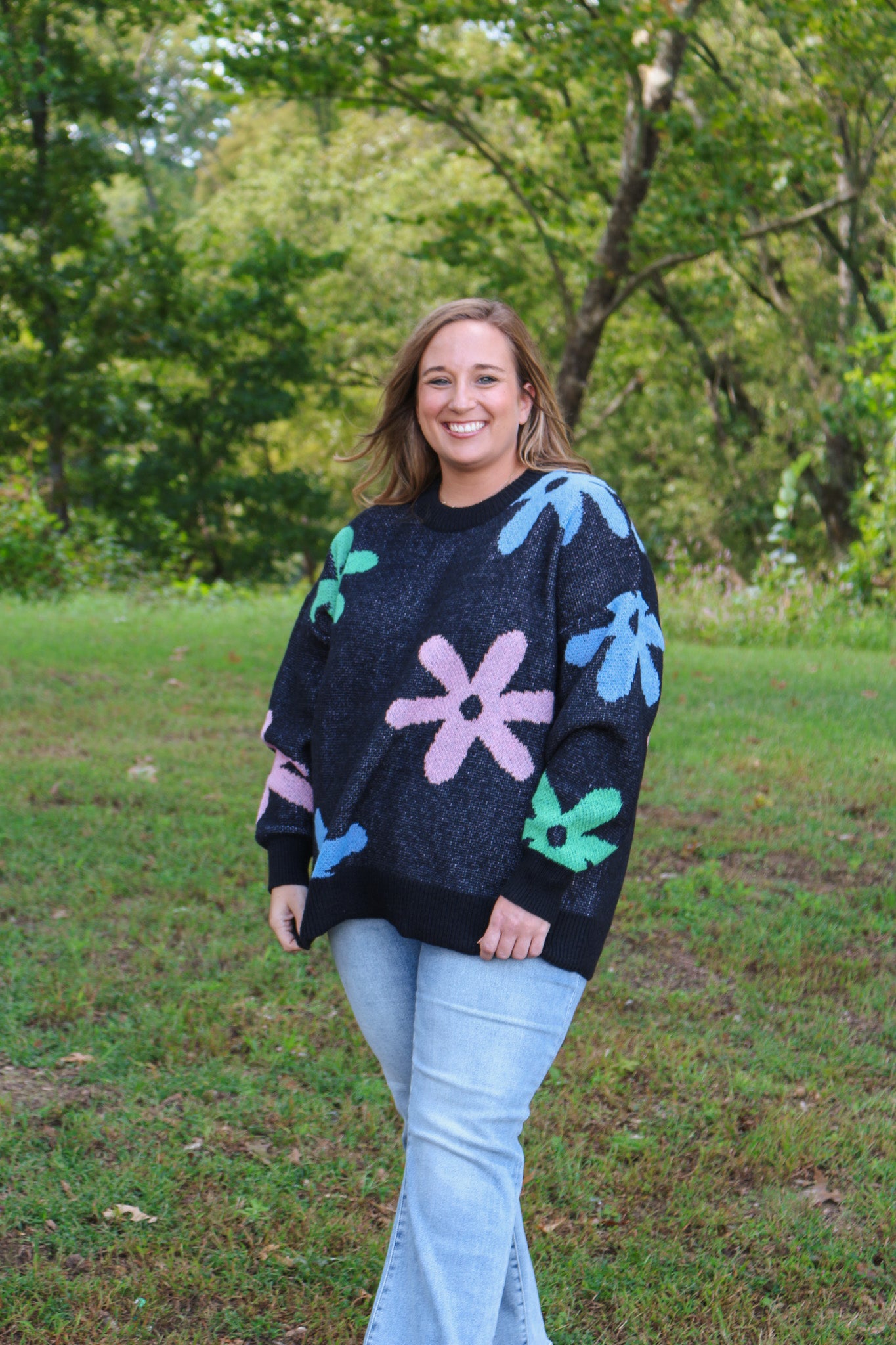 Garden Of Truths Jadie Floral Sweater -3 Colors