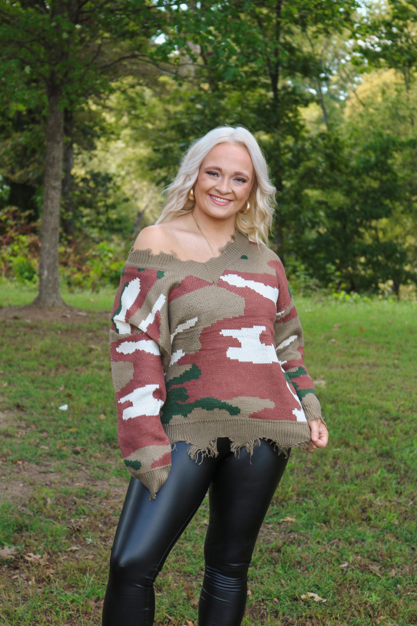 In Disguise Camo Sweater