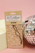Auto Glam Tyler hanging car air freshener, shown in one of several available scents