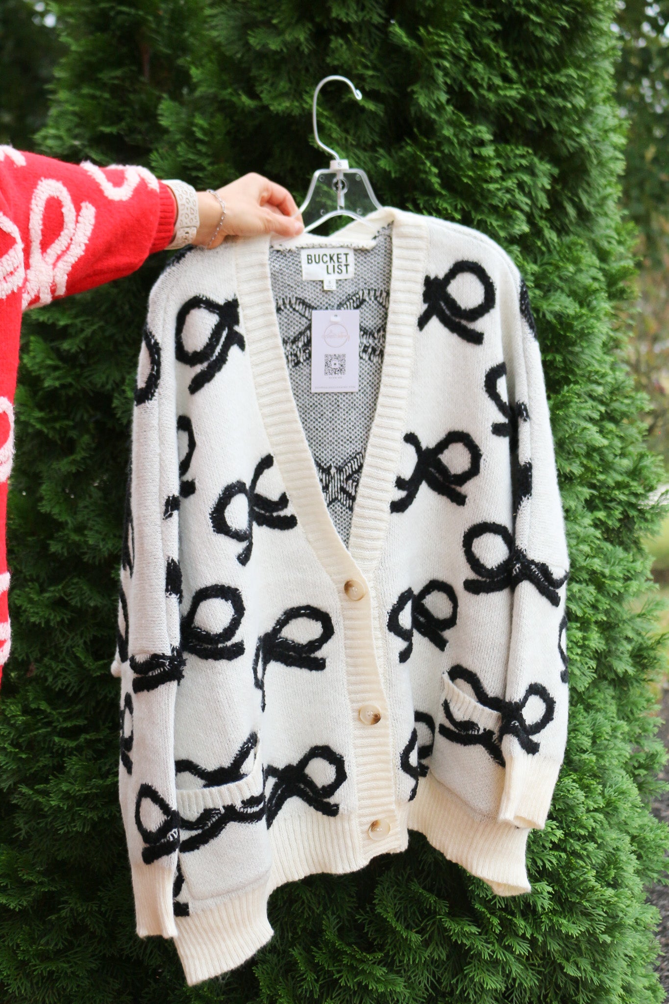 Put A Bow On It Sweater Cardigan -5 Colors