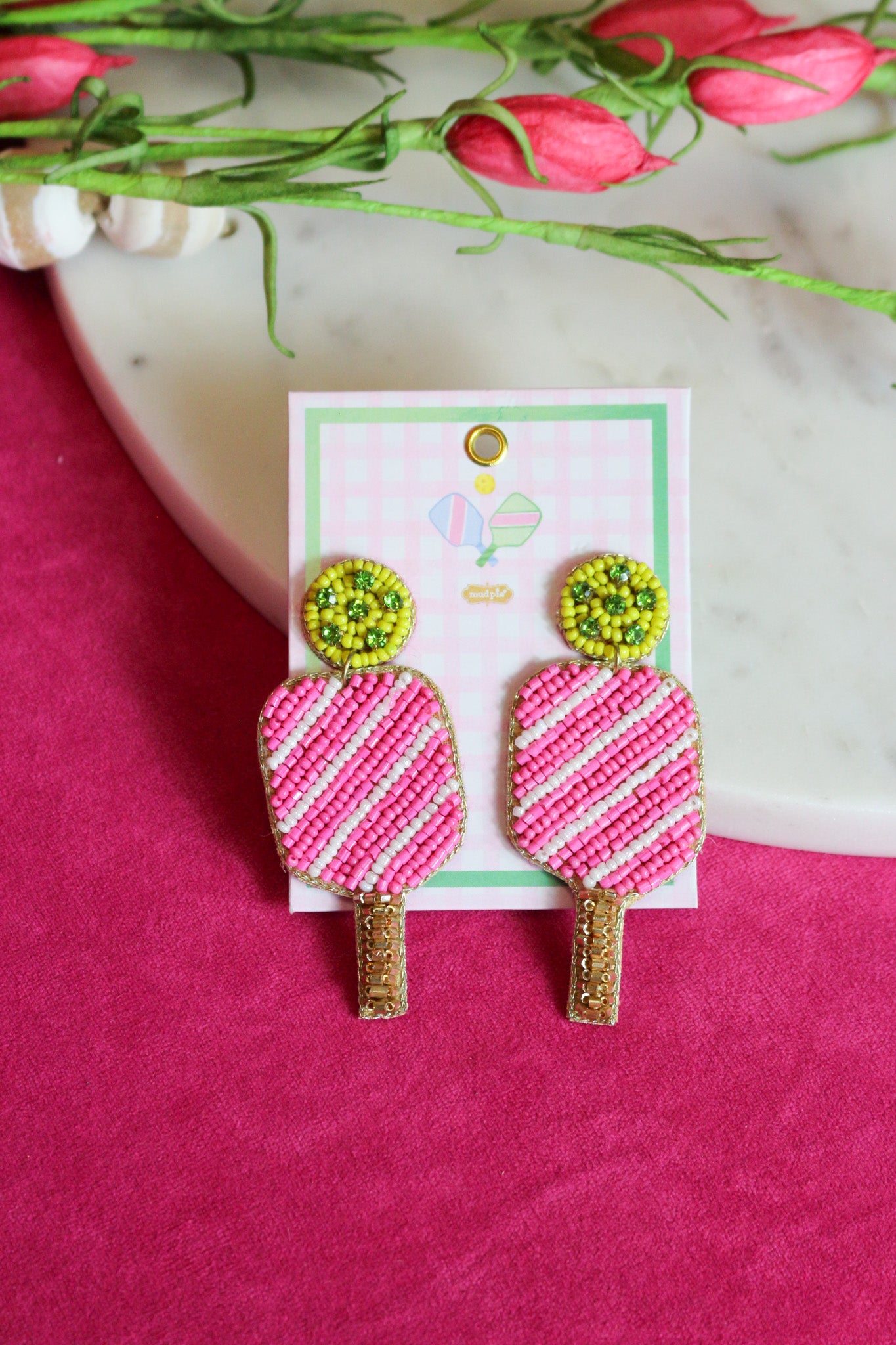 Sporty Beaded Earrings - 3 Styles