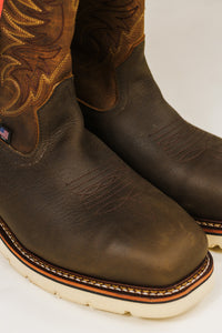 American Heritage Square Toe Wellington Safety Toe Boot