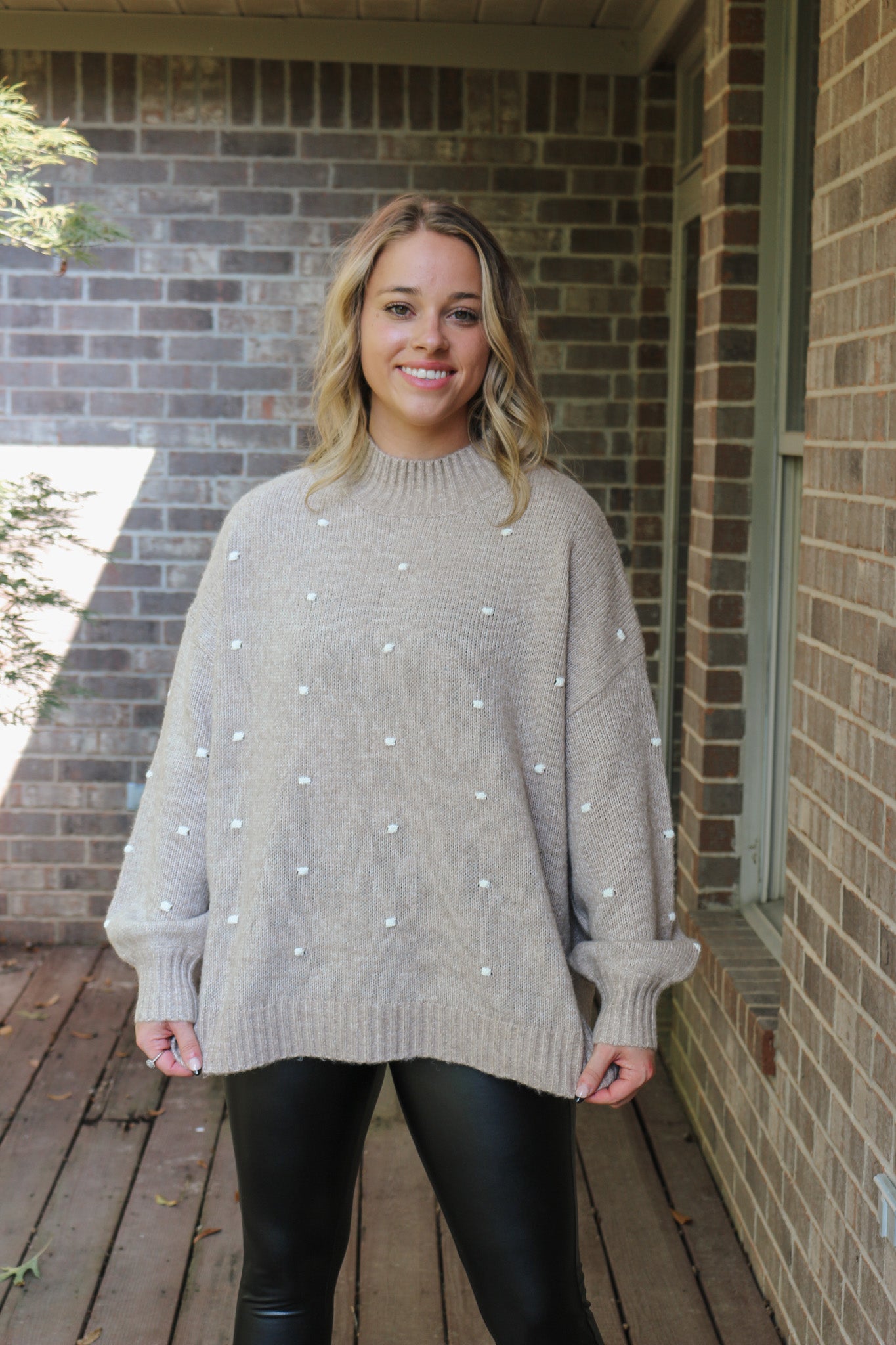 Focus On Fall Tan Sweater