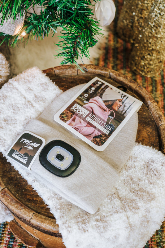 Oatmeal Night Scope Brightside Rechargeable Led Beanie