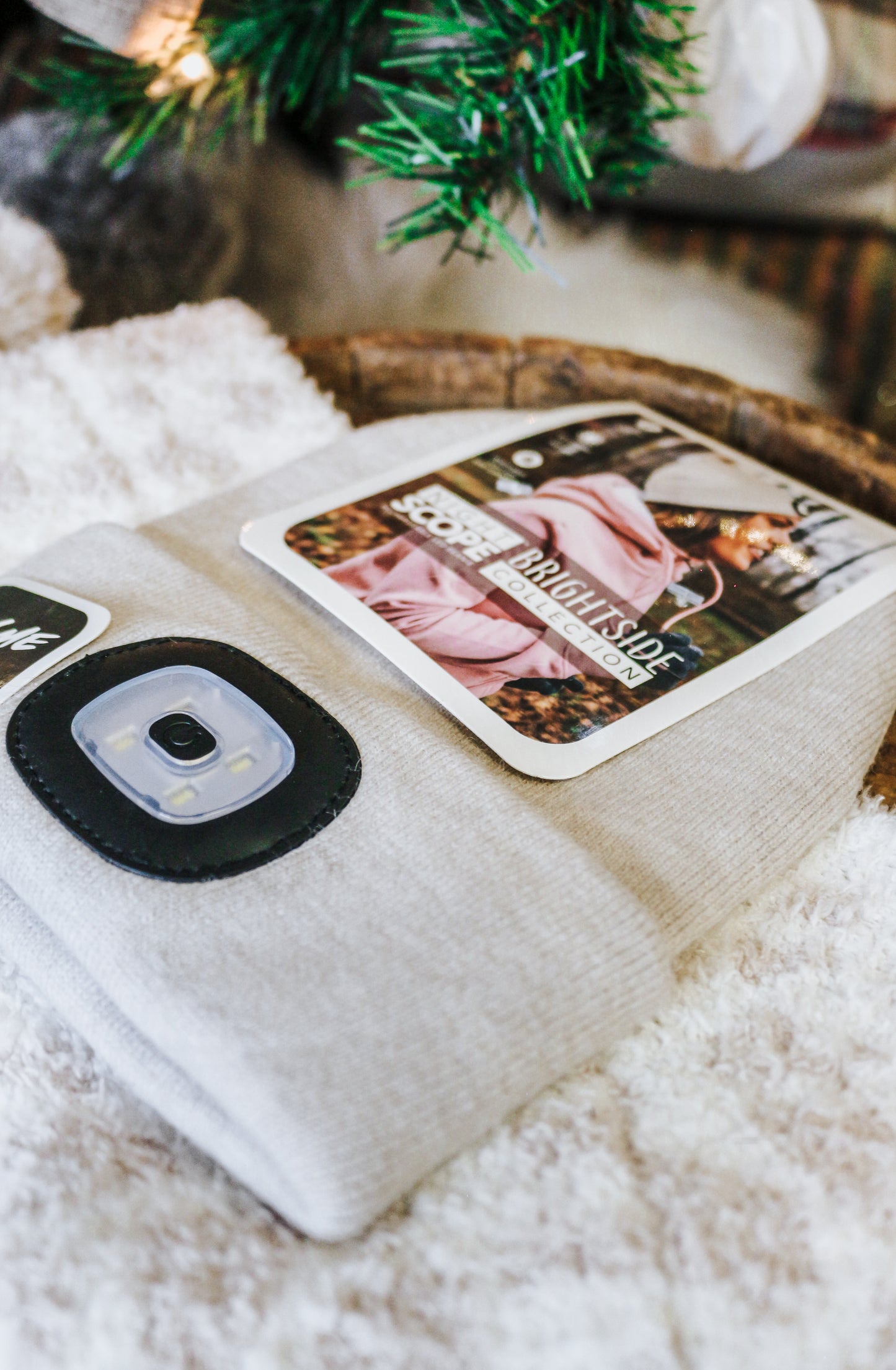 Oatmeal Night Scope Brightside Rechargeable Led Beanie