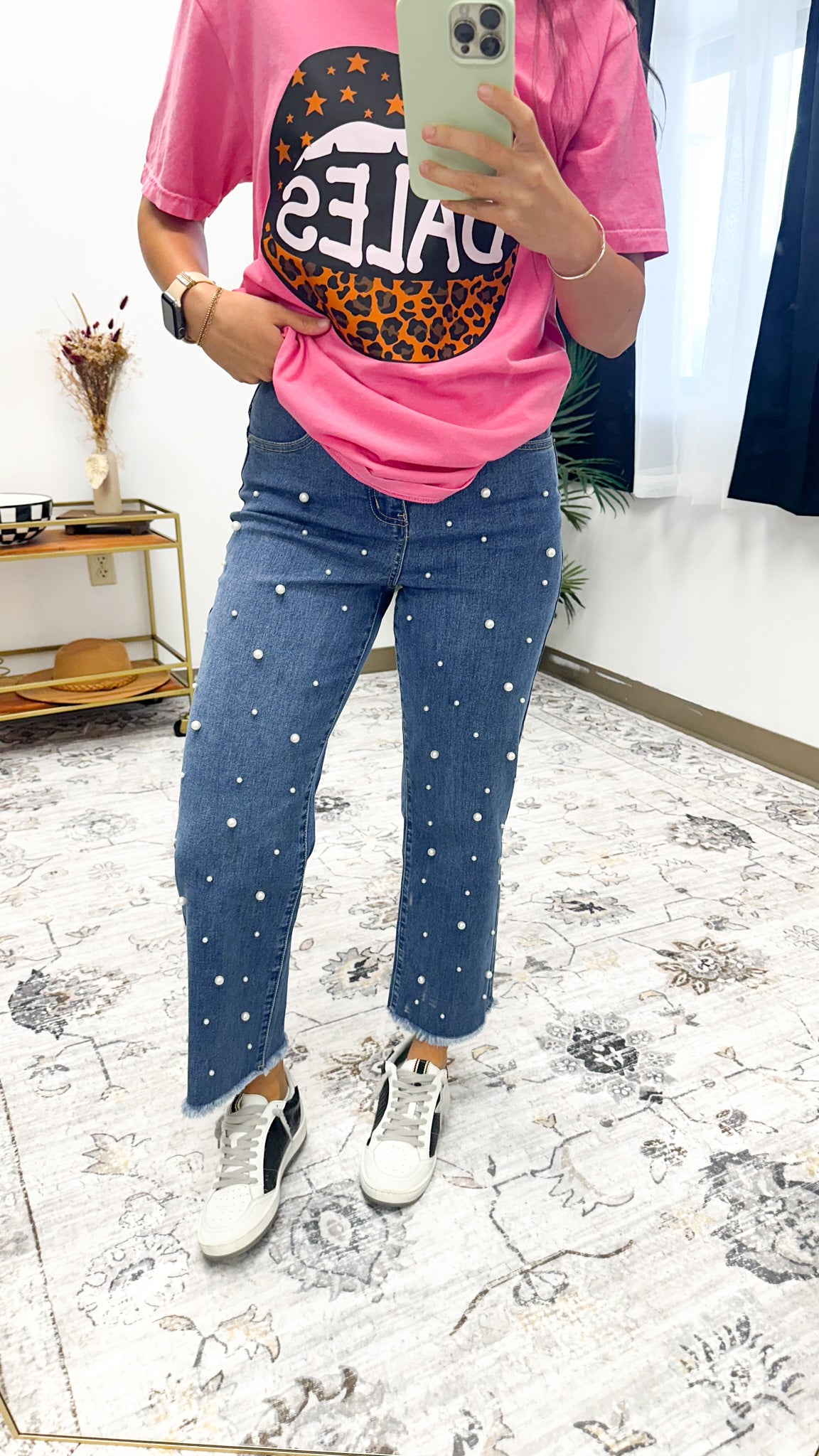 Bullock Denim Pearl Jeans By MudPie