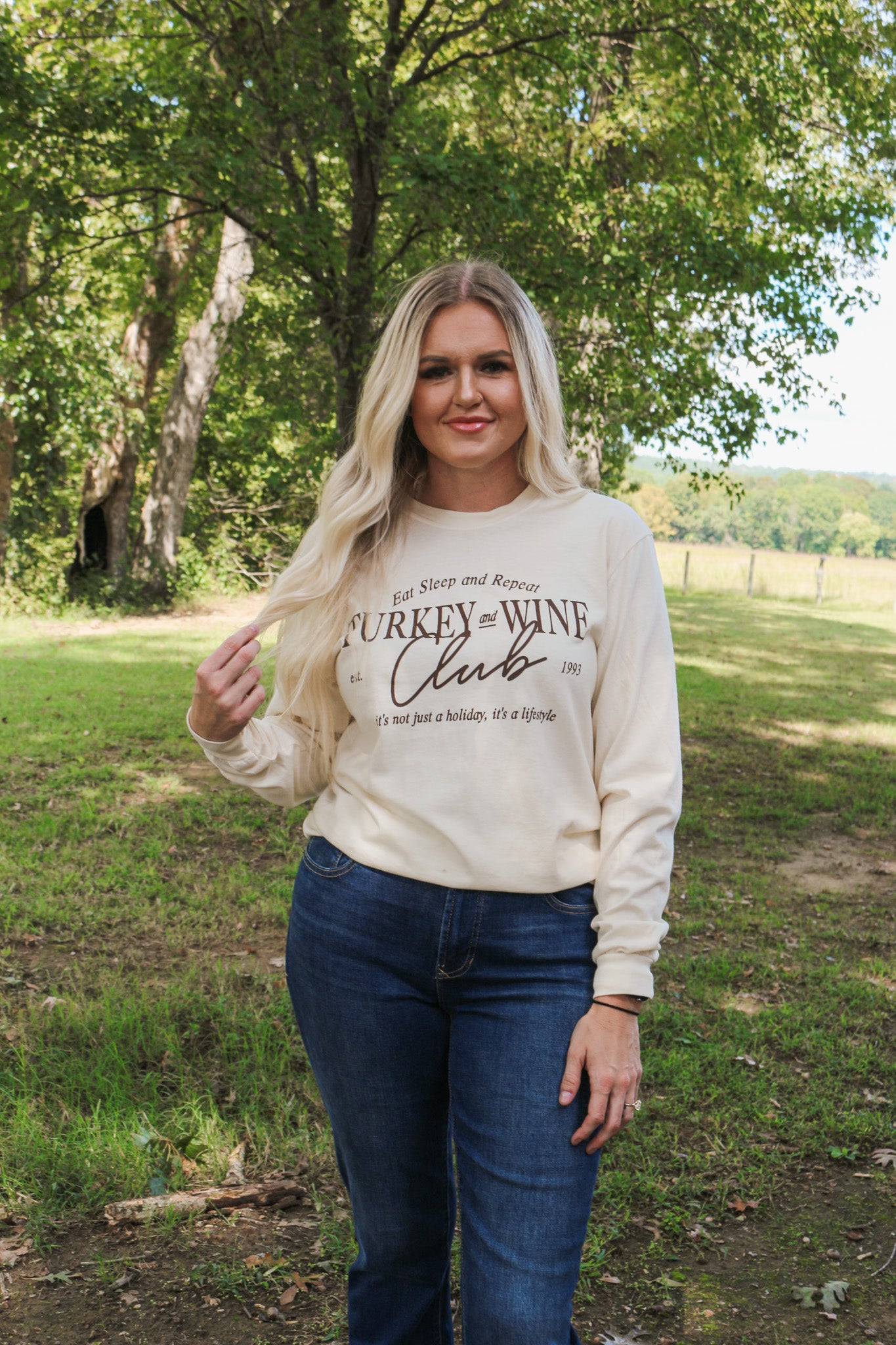 Turkey & Wine Club Long Sleeve Tee