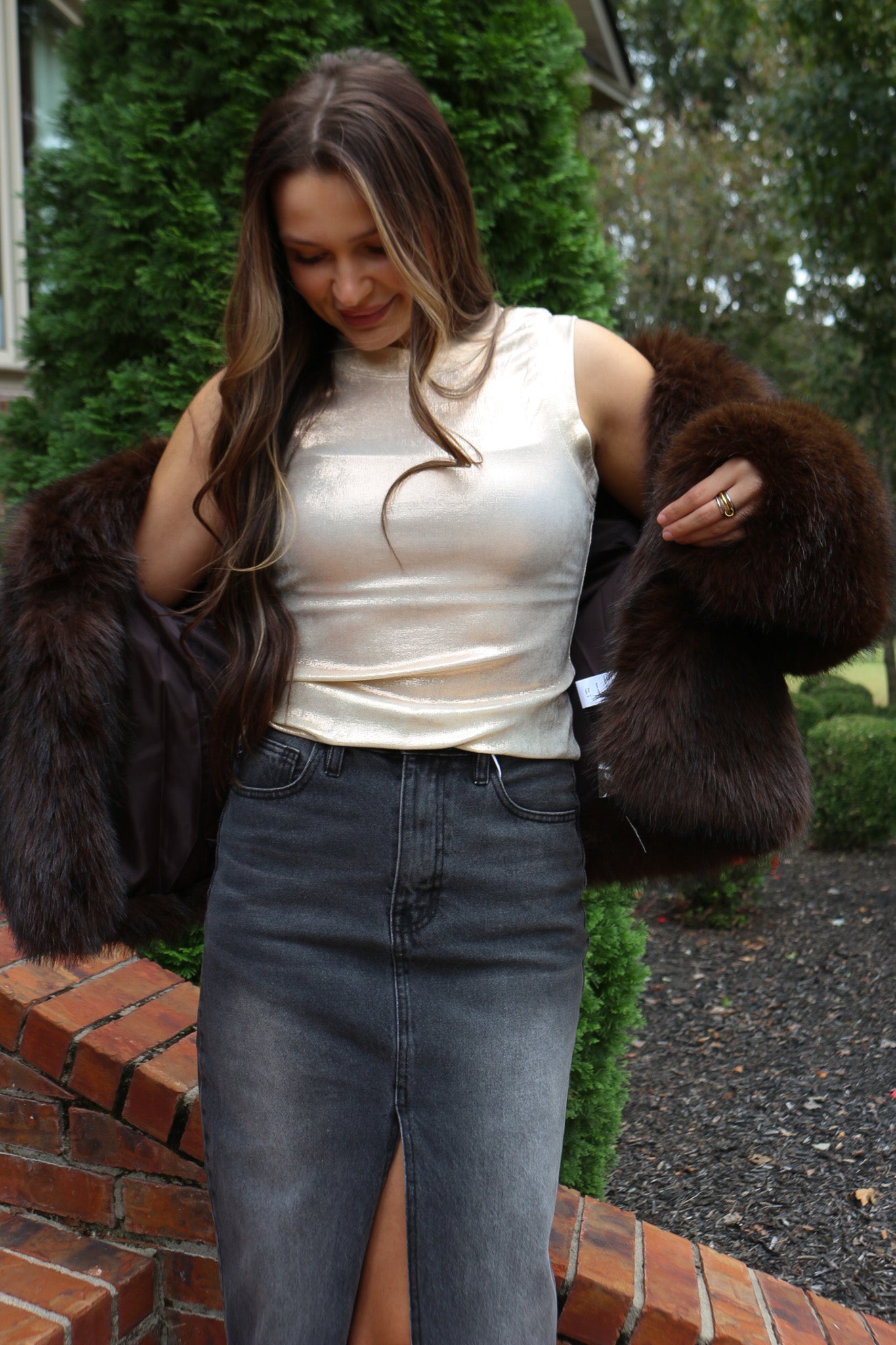 Stealing The Show Chocolate Brown Fur Coat