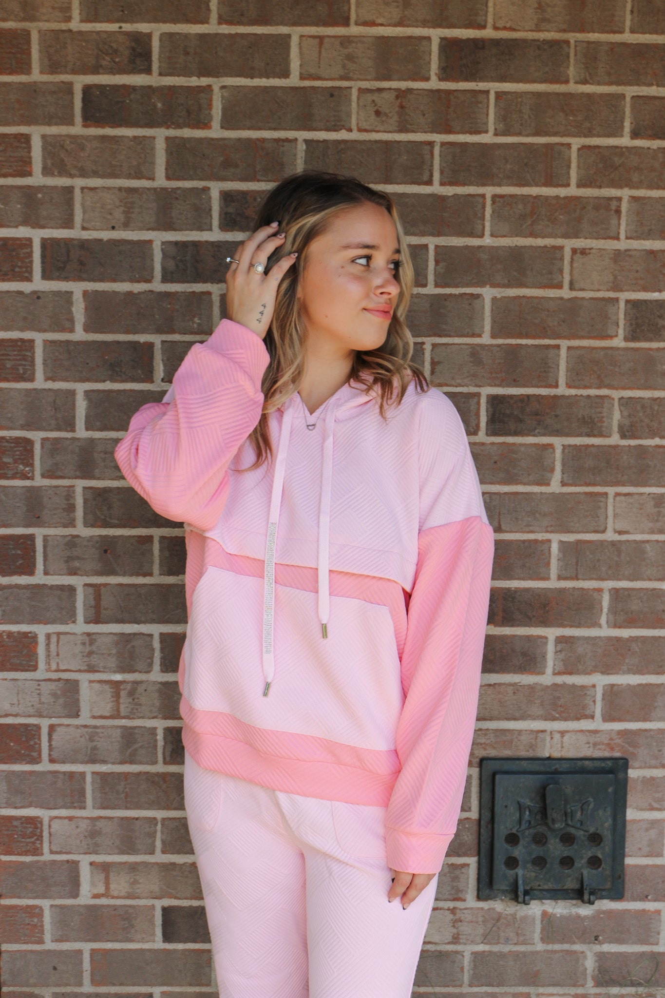 Pinky Promise Quilted Hoodie