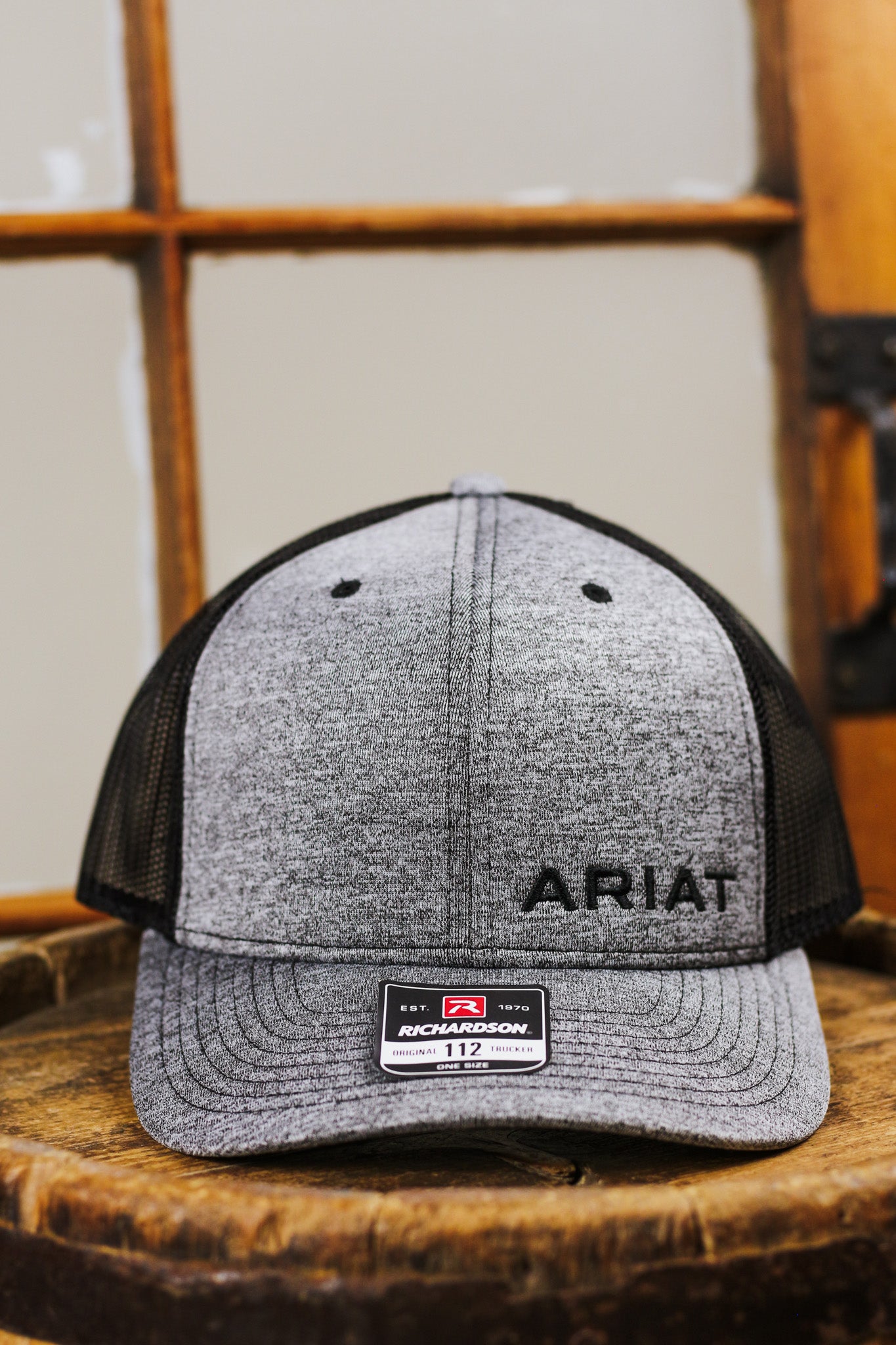 Ariat Men's Grey Heather Logo Hat