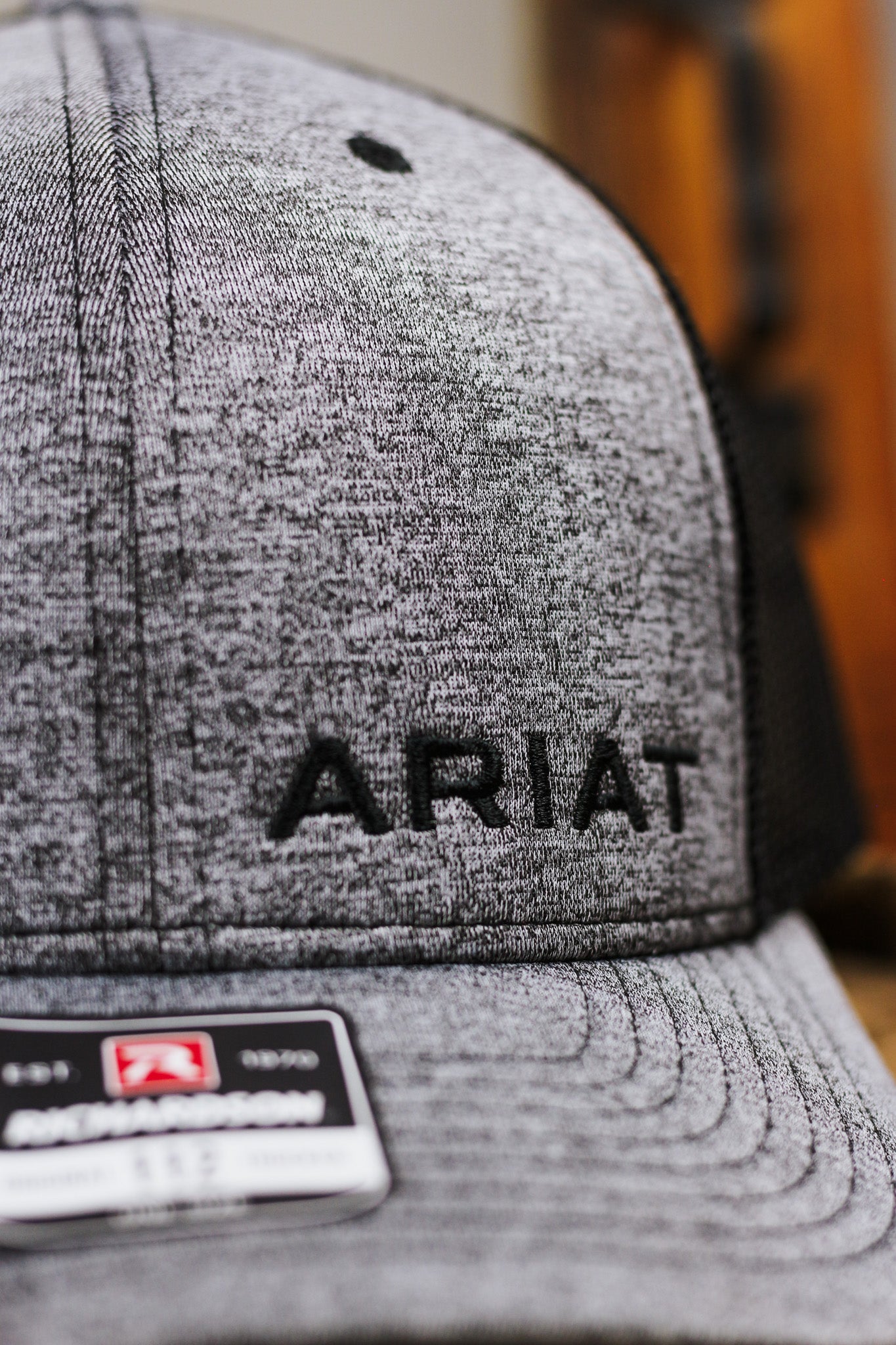 Ariat Men's Grey Heather Logo Hat