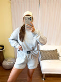 Lulu Mac waffle knit shorts, shown in one of three available colors