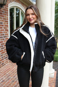 Things Unsaid Sherpa Bomber Jacket