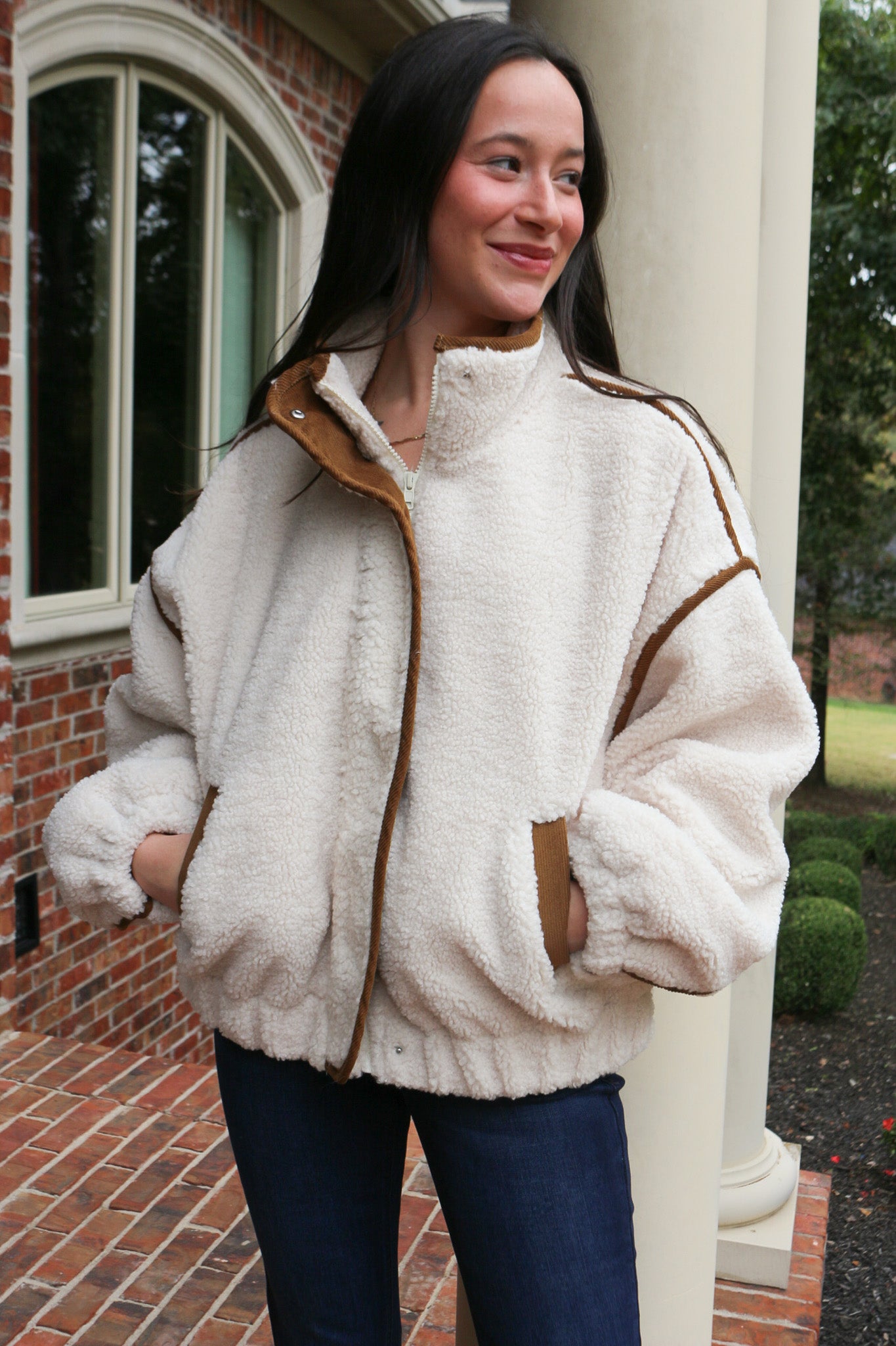 Things Unsaid Sherpa Bomber Jacket -2 Colors