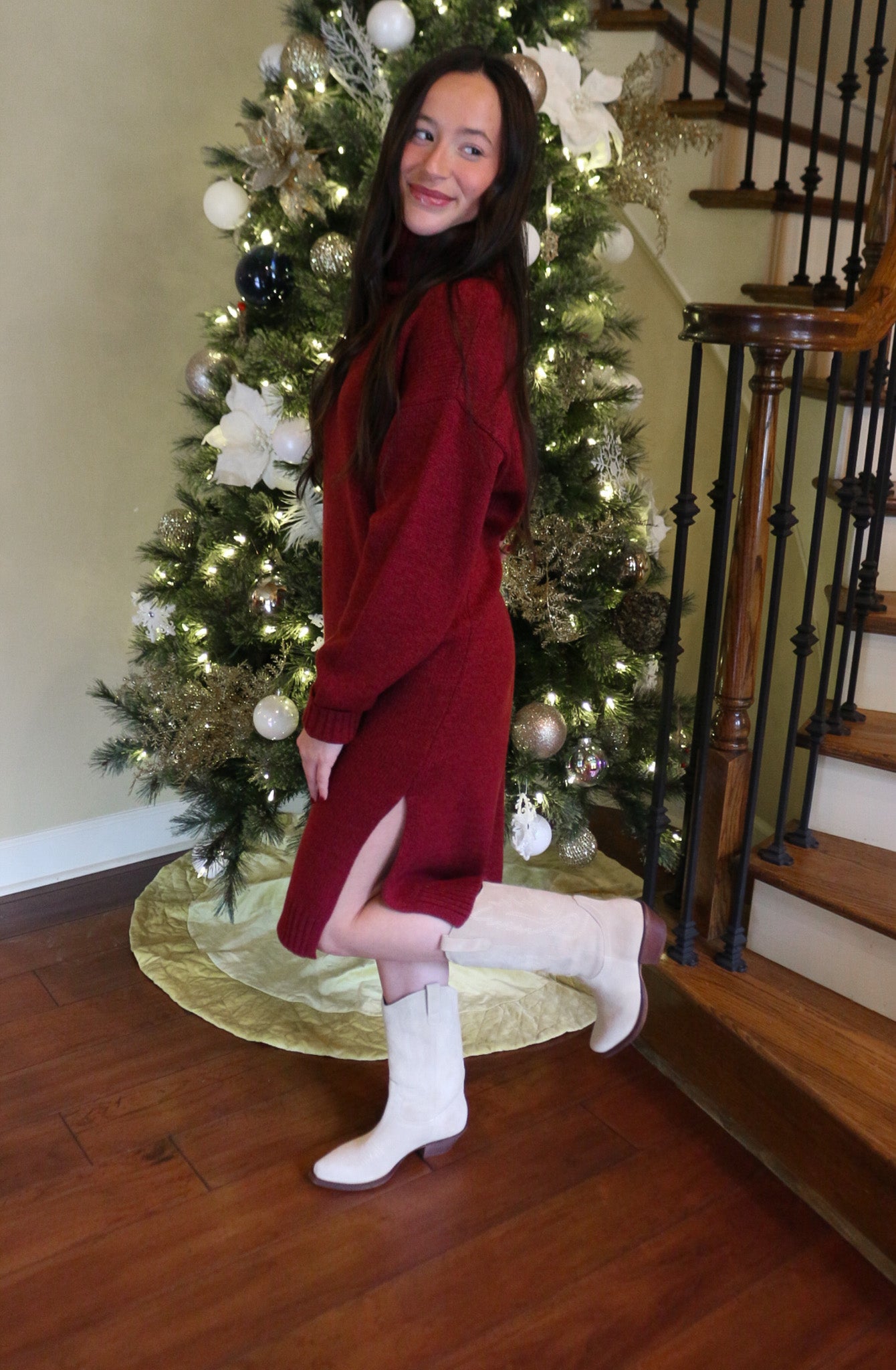 Making Plans Sweater Dress