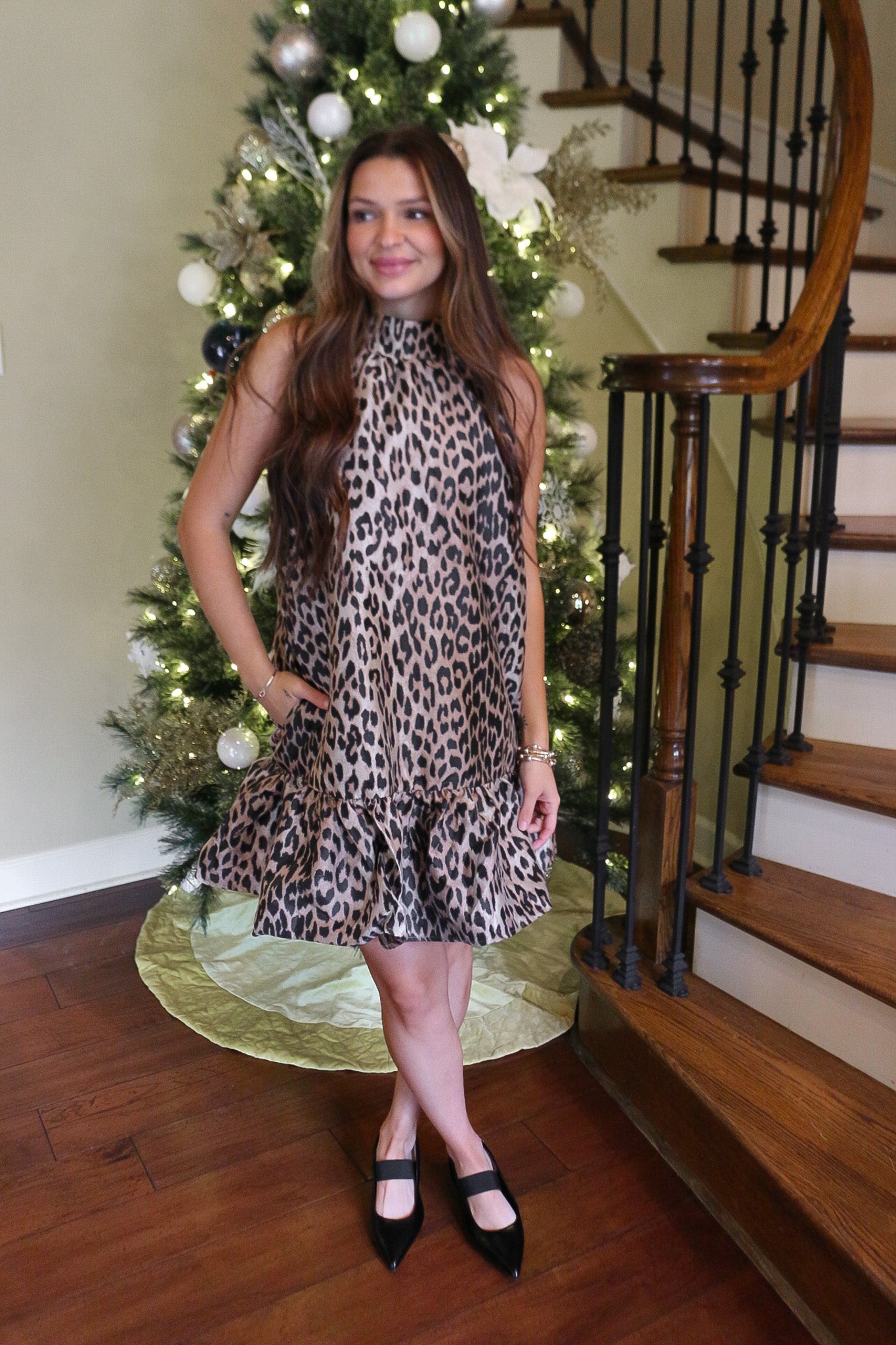 Purely Sleek Leopard Sleeveless Dress