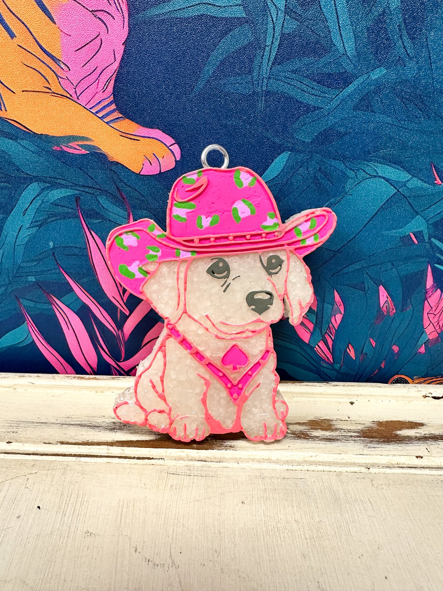 Cowboy Dog Car Freshie